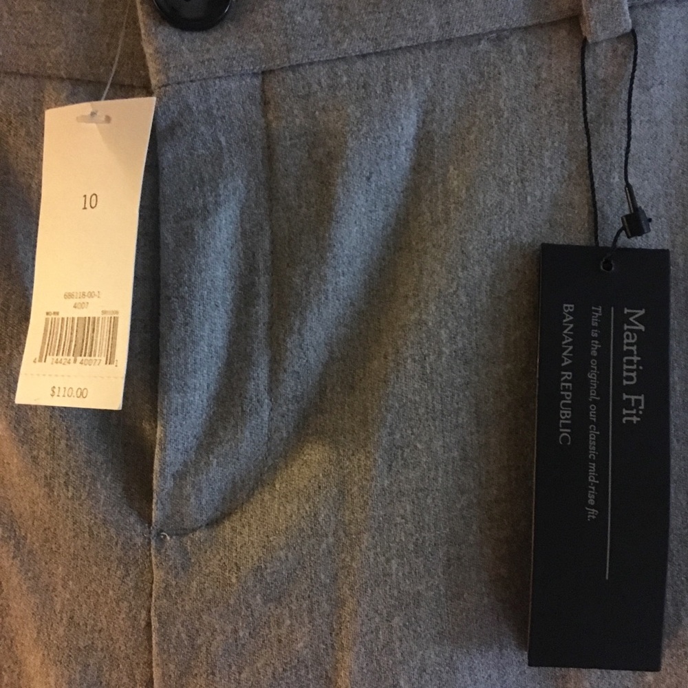 Banana Republic Martin Fit Gray Pants